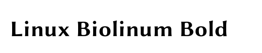 Linux Biolinum Capitals