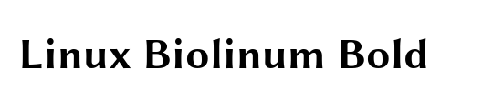 Linux Biolinum Outline
