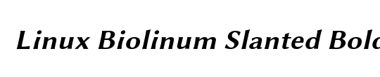 Linux Biolinum Capitals