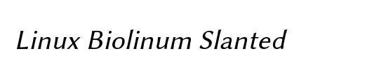 Linux Biolinum Shadow