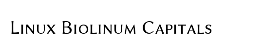 Linux Biolinum Capitals