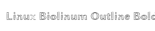 Linux Biolinum Capitals