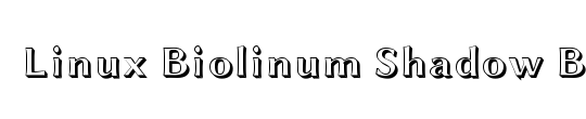 Linux Biolinum Shadow
