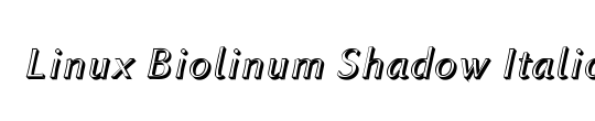 Linux Biolinum Outline