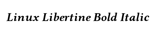 Linux Libertine Display