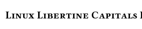 Linux Libertine Initials