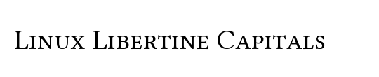 Linux Libertine Initials