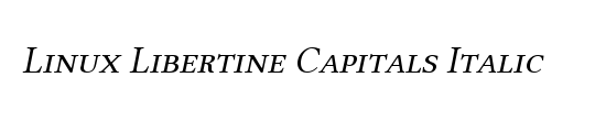 Linux Libertine Capitals