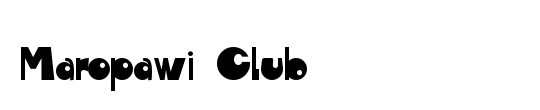 CLUB HAUS FONT Copyright (c) 2009 by Billy Argel. All rights reserved.