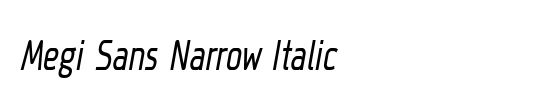 Megi Sans Narrow