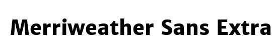 Merriweather Sans ExtraBold