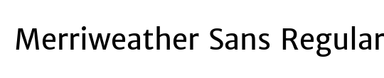 Merriweather Sans