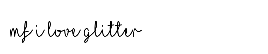 Glitter Font