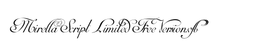 Mirella Script Limited Free Version.vfb