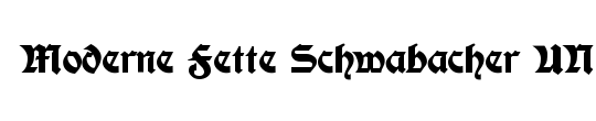 Koch Fette Deutsche Schrift UNZ1A