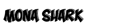 Land Shark Outline Italic