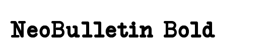 NeoBulletin Semi Bold