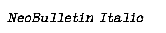 NeoBulletin Semi Bold