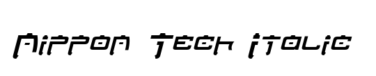 Tech Font Outline
