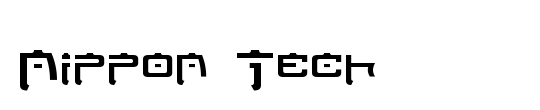 Tech Font Outline