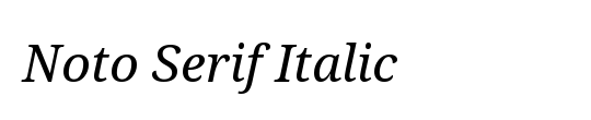 ENYO Serif Regular Italic