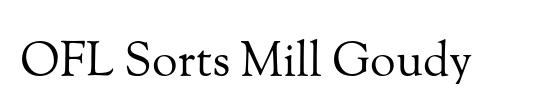 OFL Sorts Mill Goudy