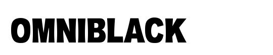 OMNIBLACK Outline Italic