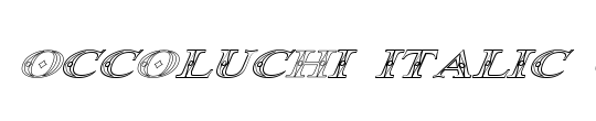 Occoluchi Italic Outline