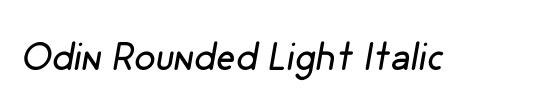 Sommet Rounded Light Italic