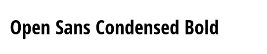 Open Sans Hebrew Condensed