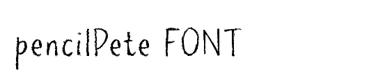 pencilPete FONT