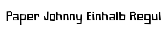 Paper Johnny Eins