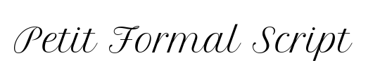 Petit Formal Script