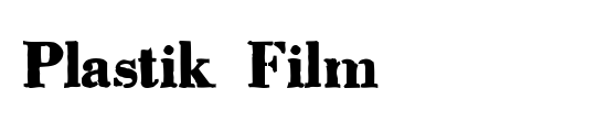 Exit font (for a film)