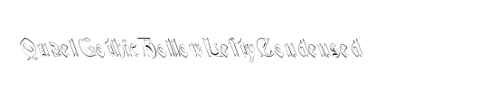 QuaelGothicHollowLeftyCondensed