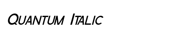 Quantum of Malice Drop Italic