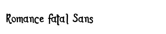 Romance Fatal Sans Thin