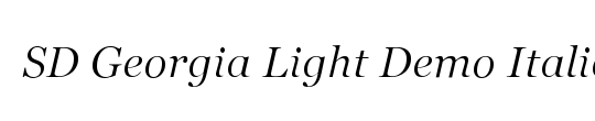 Malter Sans Light Italic Demo