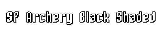 Archery Black Condensed