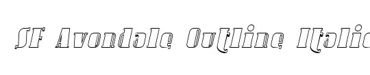 OMNIBLACK Outline Italic