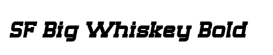 SF Big Whiskey Condensed