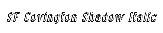 Yahren Shadow Italic