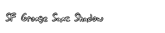 SF Grunge Sans Shadow