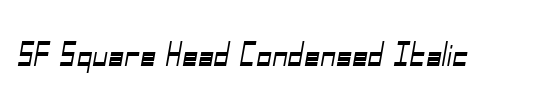 SF Square Head Condensed