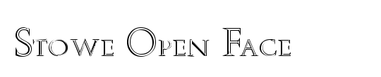 Caslon Open Face SSi