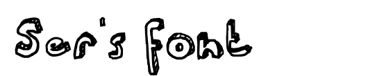 Ser's font