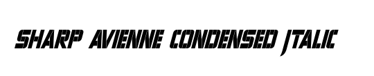 Sharp Avienne Condensed