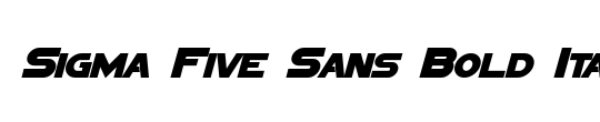 Sigma Five Sans