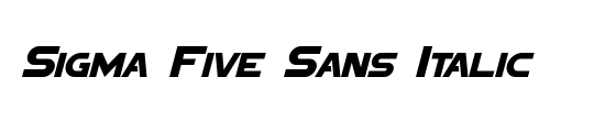 Sigma Five Sans