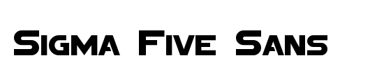Sigma Five Sans